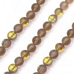 Perle Ronde en Opale Spectrolite 8 mm (~48 Pièces)