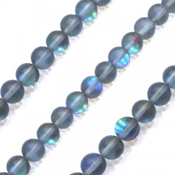 Perle Ronde en Opale Spectrolite 8 mm (~48 Pièces)