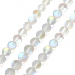 Perle Ronde en Opale Spectrolite 10 mm (~39 Pièces)