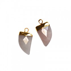 Charm en Quartz avec Monture en Laiton 11 x 17 mm