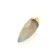 Ciondolo in Ottone con Pietra Semipreciosa Dente 8x23mm