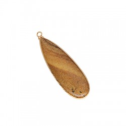 Pendentif en semi-précieuse 18x52mm