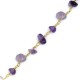 Chain Rosario with Amethyst Bead