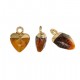 Charm di Pietra Semipreziosa Cuore Sfaccettato 10mm