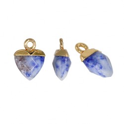Gemstone Charm Heart 10mm