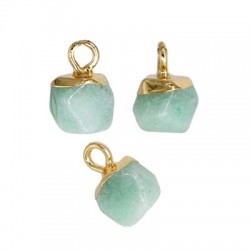 Amazonite Charm Polygon 6x7mm