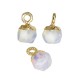 Spectrolite Opal Charm Polygon 6x7mm