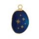 Ciondolo Ovale in Agata con Stelle 16X21 mm