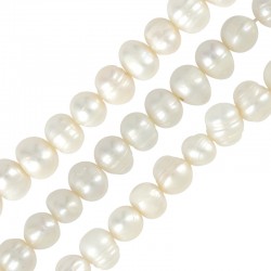 Fresh Water Pearl Bead 7-8mm Ø~0.6mm (~49pcs/str)