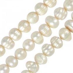 Fresh Water Pearl Bead 8-9mm Ø~0.7mm (~49pcs/str)