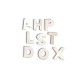 Shell Letter Beads 9x10mm Ø1mm
