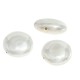Sea Shell Pearl Bead Round Flat 14mm/5mm Ø1mm