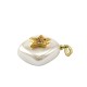 Pendentif losange en Nacre 15mm avec étoile en Zircons