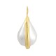 Pearl ABS Charm with Metal Frame 7x9mm