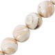 Perline di Conchiglia Rotonde 18 mm Ø~0.5 mm (~23 Pezzi)