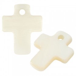 Shell Charm Cross 10.5x12mm/1.6mm