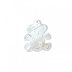 Colgante de Nacar Oso 24x22mm