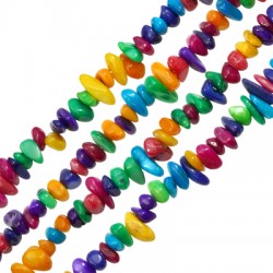 Perle Irrégulière en Coquillage 5 x 8 mm Ø 1 mm (265 Pièces)