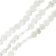 Perle en Coquillage cœur plat 10 mm Ø~0.8 mm (~38 Pièces)