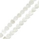 Perle Coquillage cœur Plate 12 mm Ø~0.6 mm (~39 Pièces)