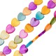 Shell Bead Heart Flat 10mm Ø~0.6mm (~41pcs)