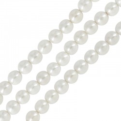 Perla su Conchiglia Naturale Rotonda 4 mm (~92 Pezzi)