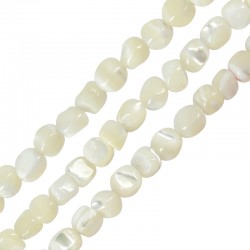 Shell Bead Round Irregular 4-5mm Ø~0.6mm (~87pcs)