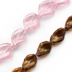 Entrepieza de Cristal Murano Retrocida 13x18mm