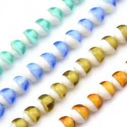 Perle en Verre de Style Murano Ronde 14 mm (~25 Pièces)