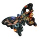Murano Style Glass Pendant Butterfly 38x60mm