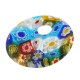 Millefiori Glass Part Round Donut with Flowers 32mm