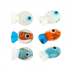 Perle en Verre Poisson 20 x 15 mm