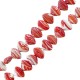 Perla in Vetro Stile Murano a Forma di Conchiglia 16X22 mm Ø~2.2 mm (25 Pezzi)