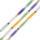 Perla di Vetro in Stile Murano a Forma di Tubo 6X30 mm Ø~1.2 mm (~13 Pezzi)