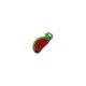 Murano Style Glass Charm Watermelon 11x22mm