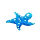 Murano Style Glass Pendant Starfish ~25x30mm