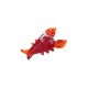 Murano Style Glass Pendant Lobster ~16x30mm