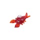 Murano Style Glass Pendant Lobster ~16x30mm