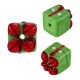 Perle de Noël de Style Murano 12 x 14 mm