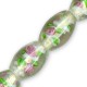 Glass Bead Tube Oval 10x15mm (25pcs) Ø2mm