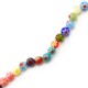 Millefiori Glass Bead Round 6mm (65pcs)