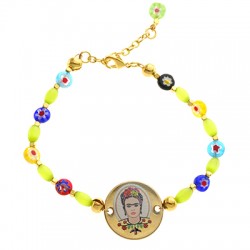 Perline di Vetro Millefiori Piatte Rotonde 6 mm (65 Pezzi)