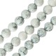 Perle de Verre Ronde Marbrée 10 mm (82 Pièces)