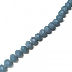 Perle de Verre Facettée Nacrée 4 x 3 mm (150 Pièces)