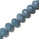 Perle de Verre Facettée Nacrée 8 x 6 mm (72 Pièces)