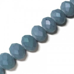 Glass Bead Faceted Pearlized 8x6mm (72 pcs)