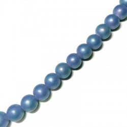 Perle de Verre Ronde Nacrée 4 mm (100 Pièces)