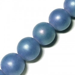 Glass Bead Round Pearlized 10mm (40 pcs)