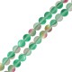 Perle Spectrolite Ronde mate 6 mm Ø 0.5 mm (~60 Pièces)
