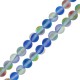 Perle Spectrolite Ronde mate 8 mm Ø0.5 mm (~45 Pièces)
